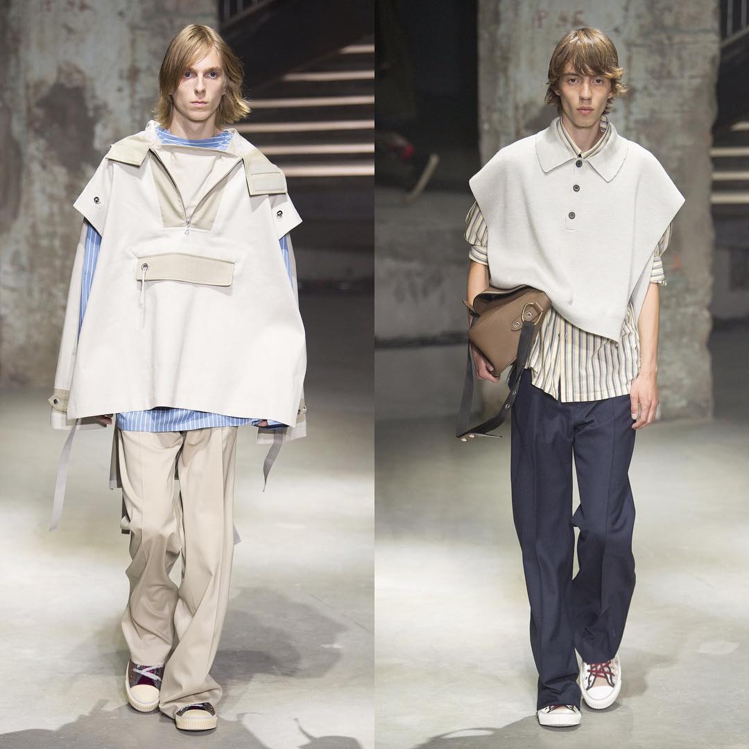 Yannick B (@yannickthefruitdude) and Wim (@yungwimli) for Lanvin SS19. Styling by Sarah Richardson. Thank you @arqa_cast!