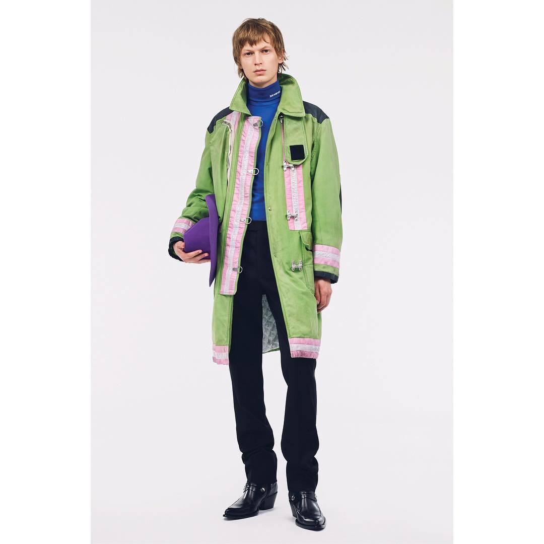 Jonas G (@jonasgloeer) for Calvin Klein 205W39NYC Pre-Spring 2019. Photography by James Brodribb and styling by Olivier Rizzo. Hair by Martin Cullen and make-up by Lili Choi.
