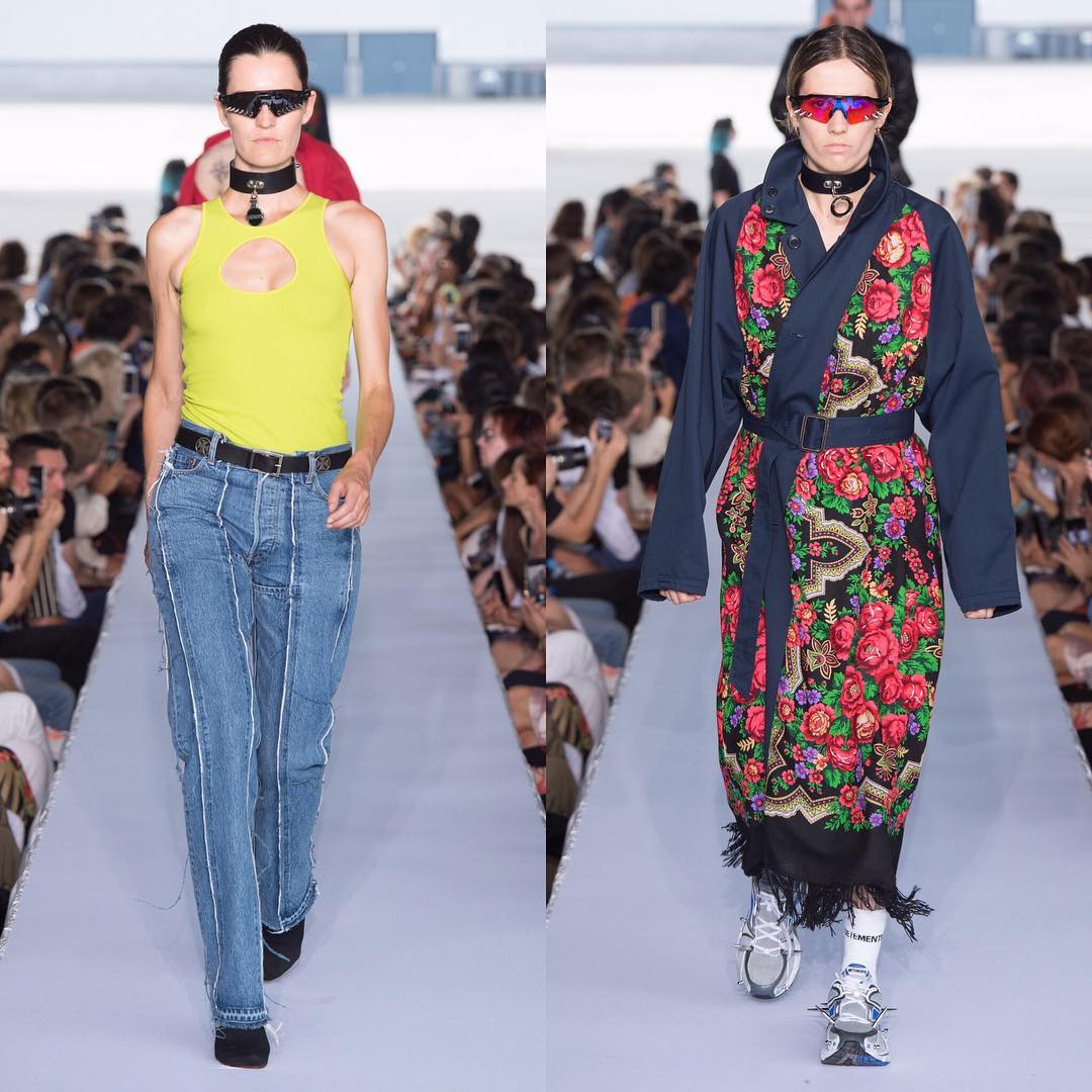 Theresa (@glutenfree92) and Maud (@maudescudie) for Vetements SS19. Hair by Gary Gill and make-up by Inge Grognard.
