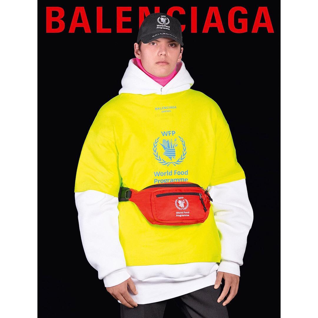 Jack K (@jkrupacode) for Balenciaga's AW18 campaign. Photography by Charlie White, hair by Holli Smith and make-up by Inge Grognard.