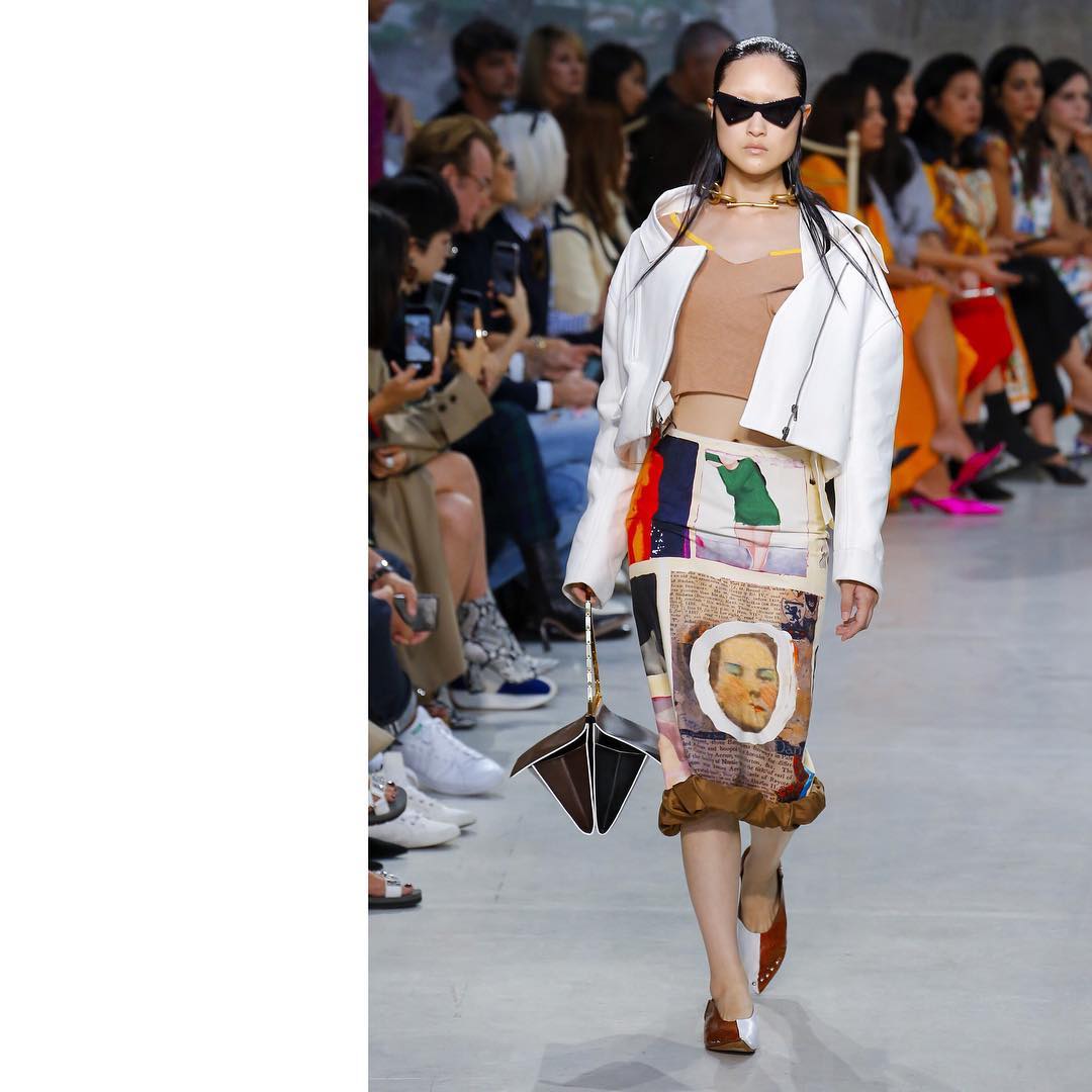 Aoi (@aoi712) for Marni SS19. Styling by Camilla Nickerson, hair by Duffy, make-up by Pat McGrath and casting by Walter Pearce and Rachel Chandler.