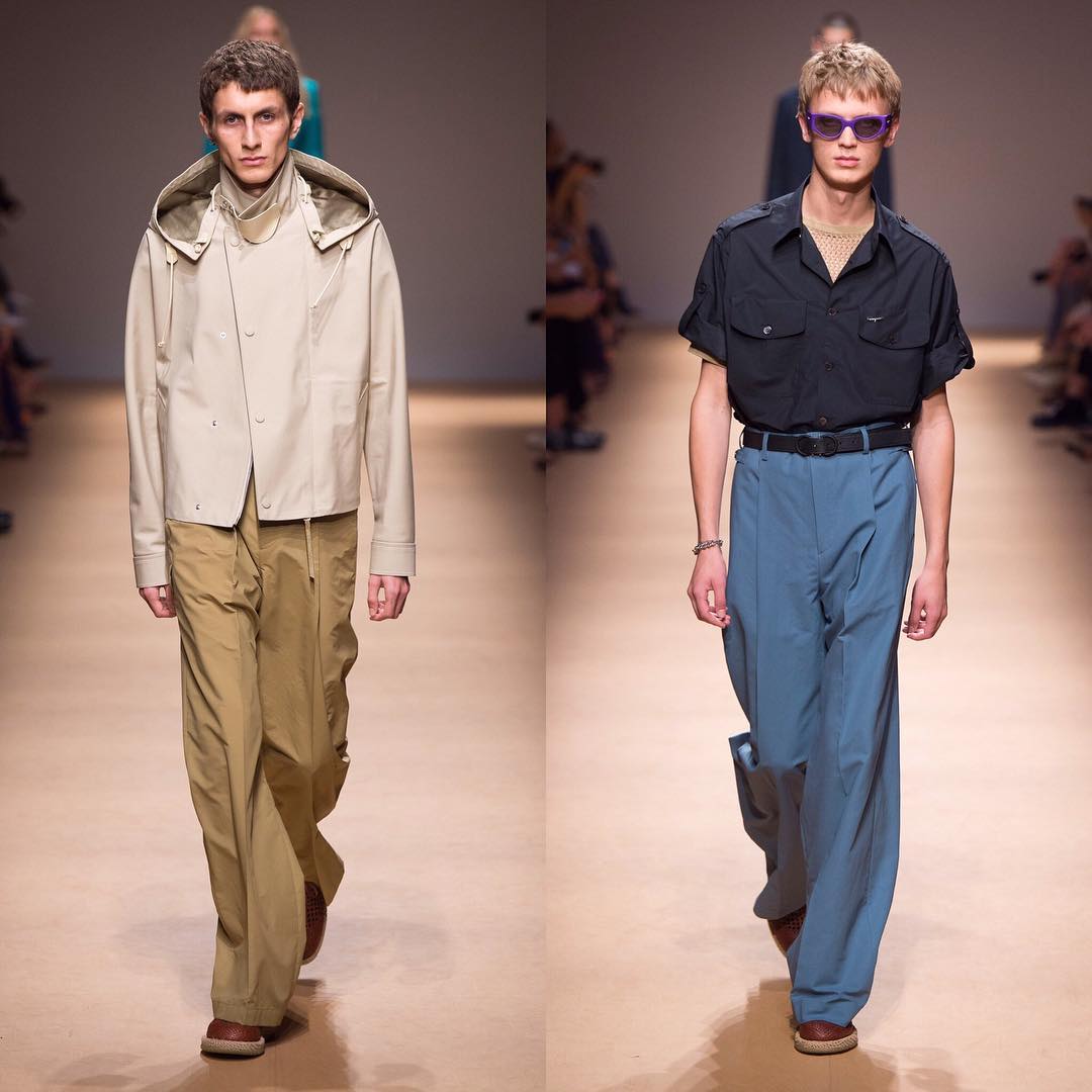 Henry (@henrykitcher) and Jonas G (@jonasgloeer) for Salvatore Ferragamo SS19. Styling by Jodie Barnes, hair by Jimmy Paul, make-up by Lucia Pieroni and casting by Piergiorgio Del Moro and Giulia Massullo.