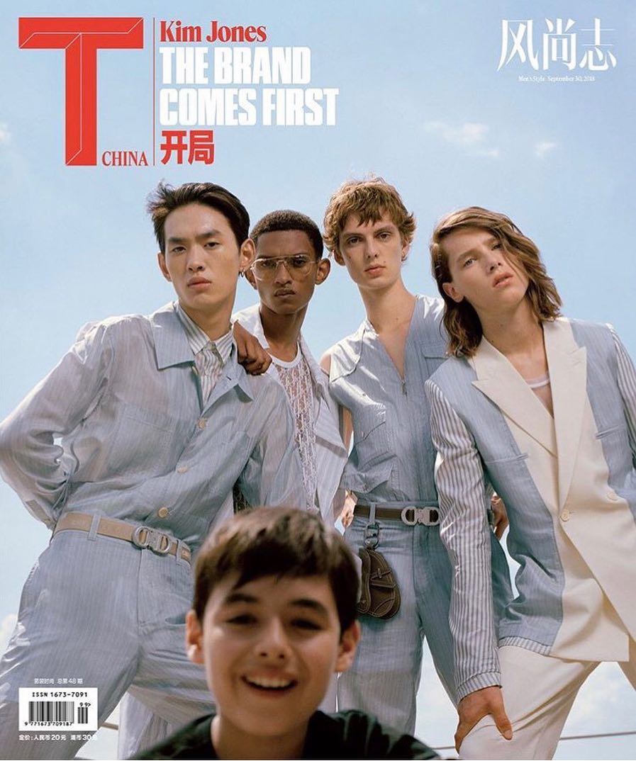 Leon D (@leondame) in a Dior Homme special for T Magazine China. Photography by Reto Schmid, styling by Jojo Qian, hair by Chiao Chenet, make-up by Karin Westerlund and casting by Svea Greichgauer.