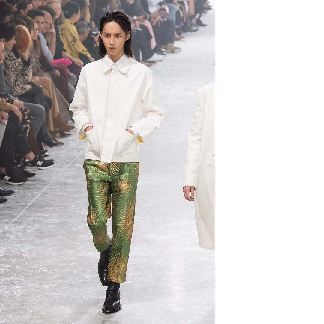 Na (@na___c) for Haider Ackermann SS19. Hair by Duffy, make-up by Inge Grognard and casting Alexandra Sandberg.