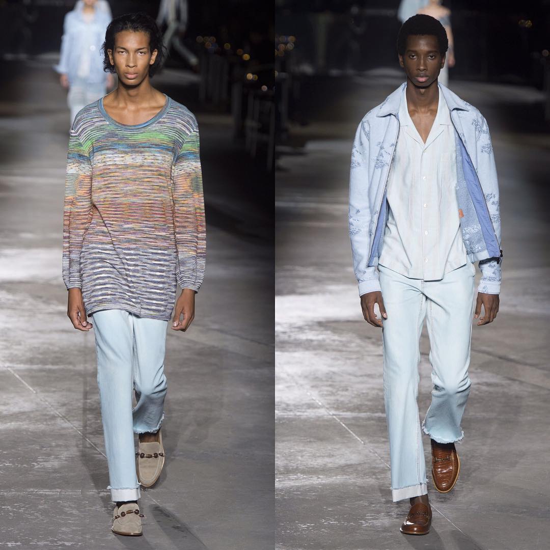 Yannis H (@ynnis.hlme) and Benoit (@bryann_williams) for Missoni SS19. Styling by Stephen Mann, hair by Anthony Turner and make-up by Lynsey Alexander. Thank you @pg_dmcasting and @helenaballadino!
