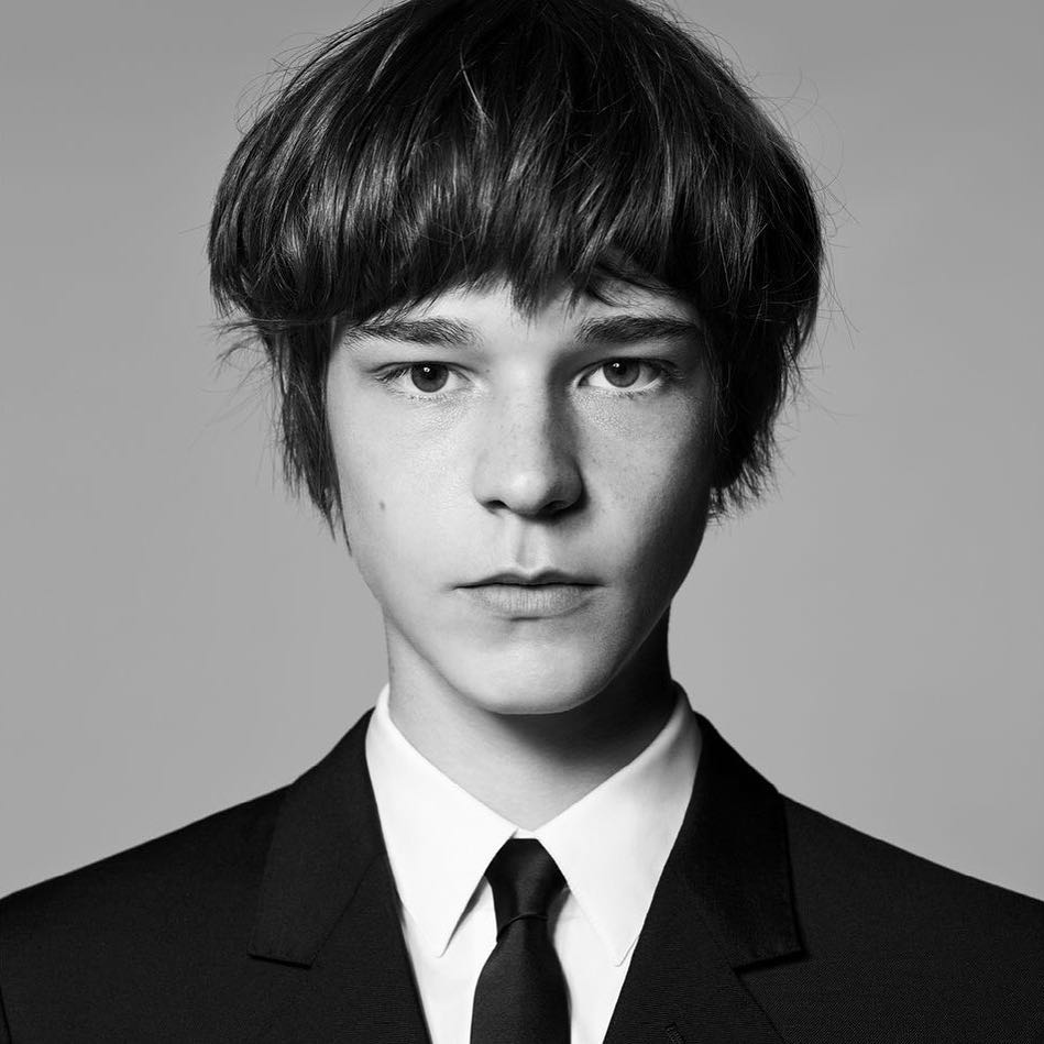 Jakob E (@jakob_eilinghoff) for Celine's introduction campaign. Photography by Hedi Slimane, hair by Esther Langham, make-up by Aaron de Mey and casting by Natalie Hazzout.