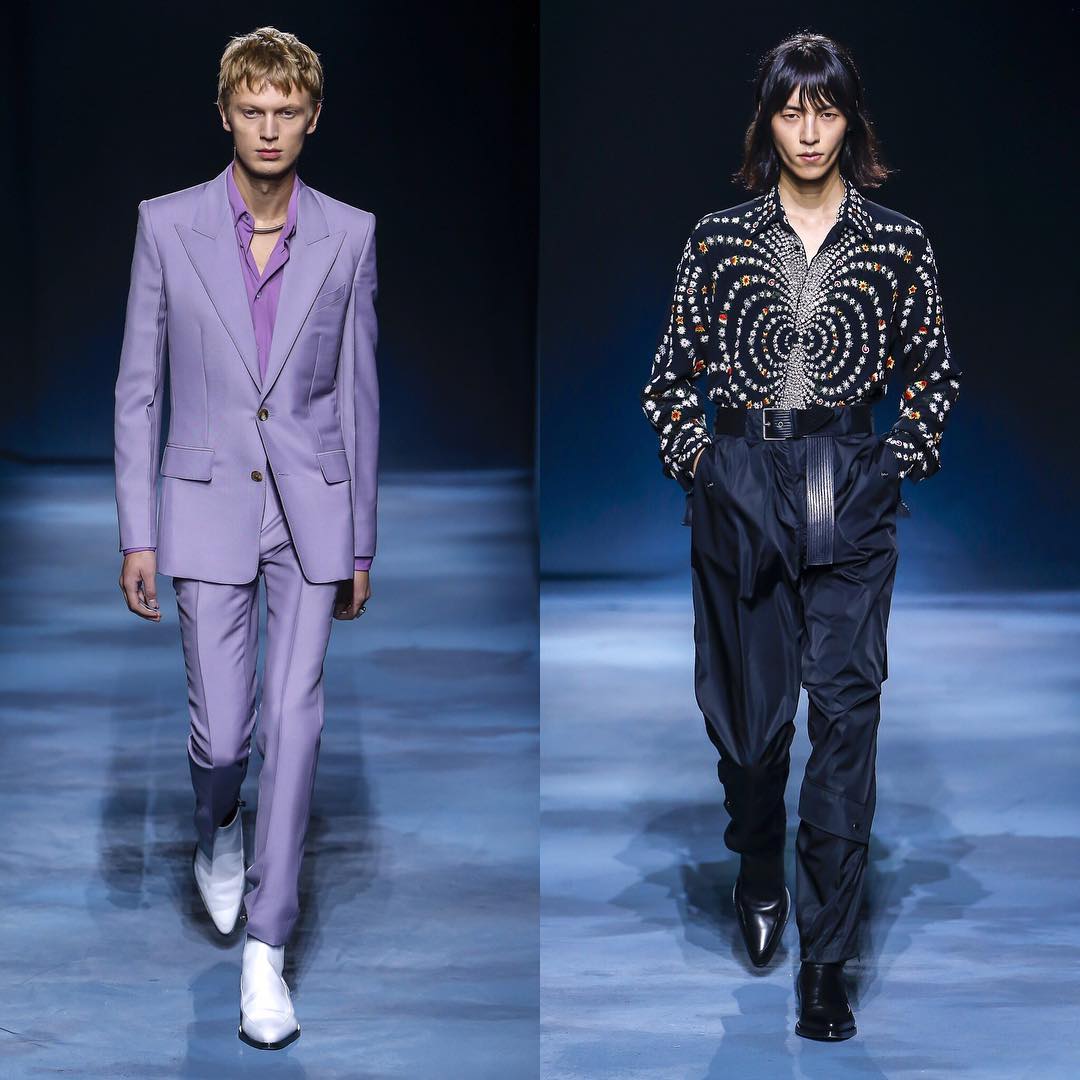 Jonas G (@jonasgloeer) and Na (@na___c) for Givenchy SS19. Hair by Guido Palau, make-up by Pat McGrath and casting by Piergiorgio Del Moro.