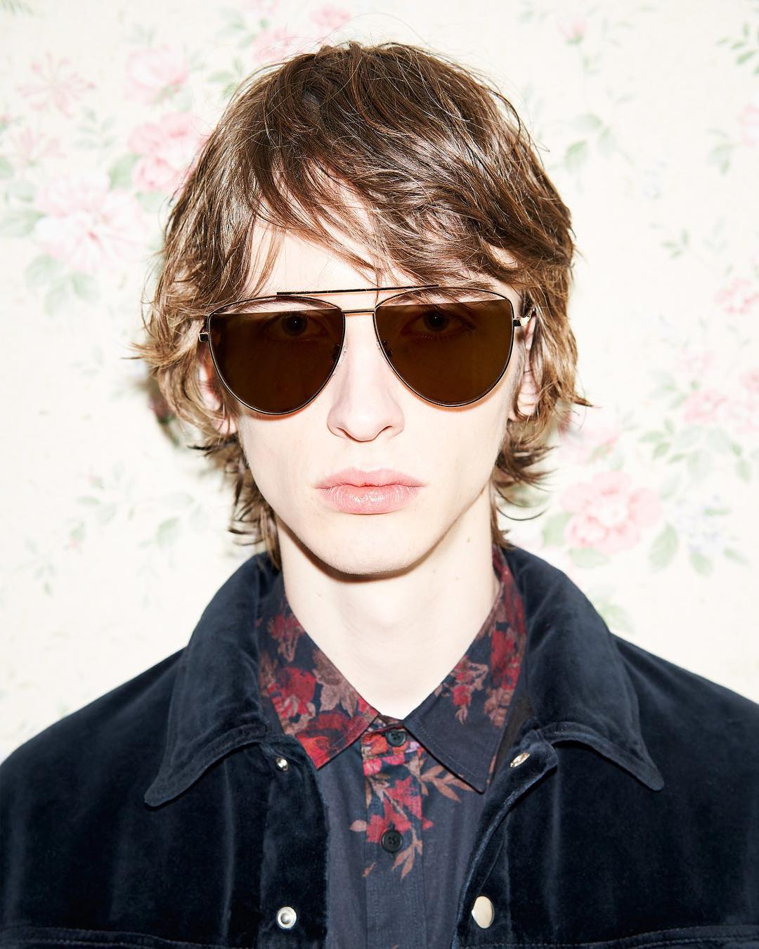 Benno (@bennobulang) fronts McQ's Eyewear AW18 campaign. Photography by Thomas Hauser, styling by Jodie Barnes, hair by Naoki Komiya and make-up by Mathias van Hooff.