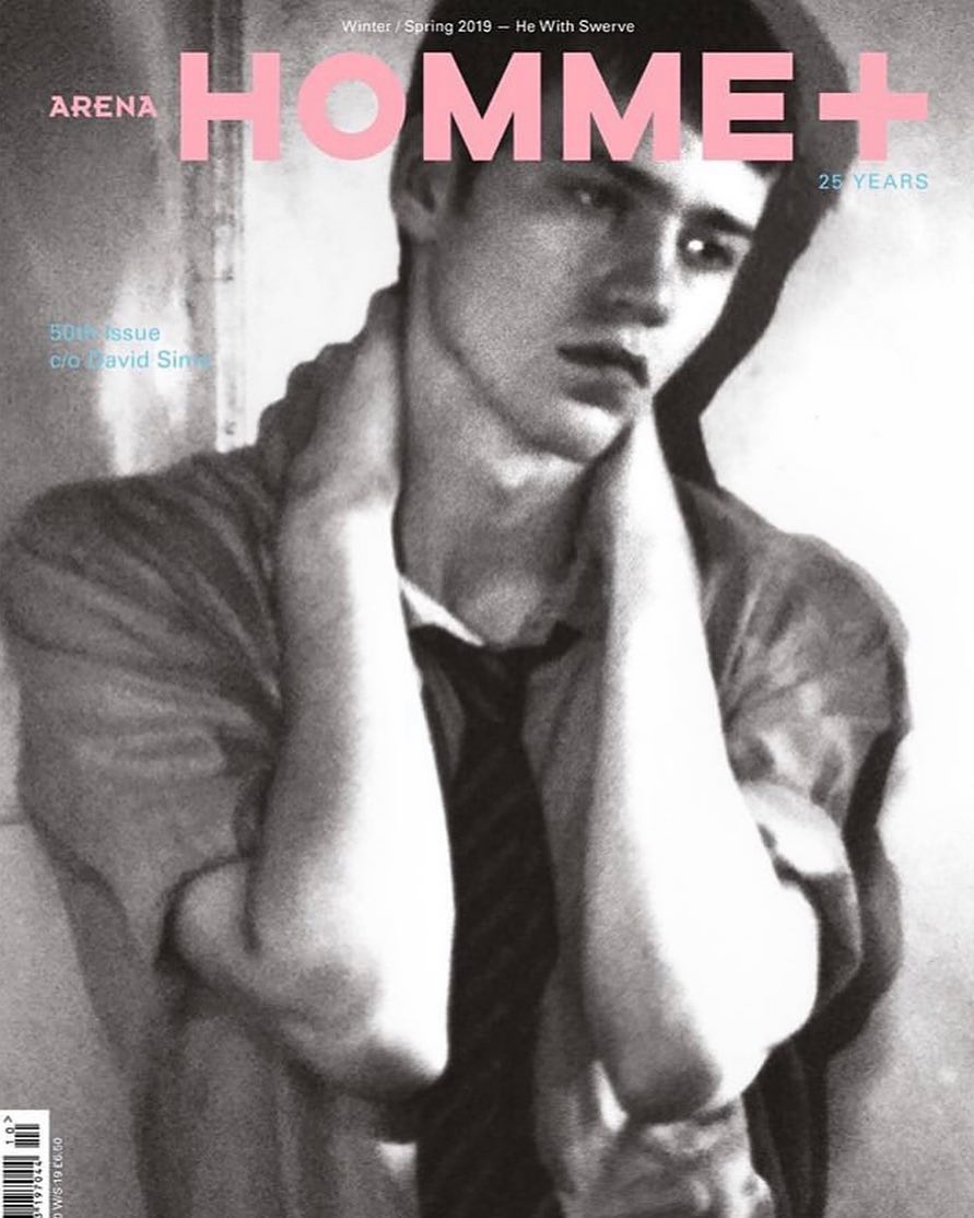 Tom P (@tannedbythemoon) for Arena Homme +. Photography by David Sims, styling by Tom Guinness, hair by Kei Terada and make-up by Hiromi Ueda.
