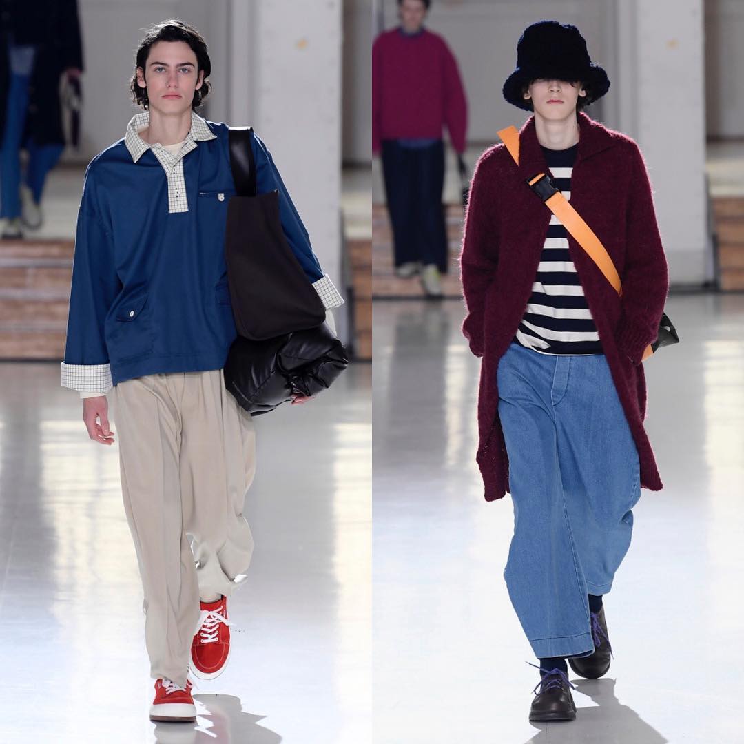 Benjamin M (@bennirollbrettfahrer) and Alexander (@alexbrdy) for Sunnei AW19. Styling by Francesca Izzi, hair by Paolo Soffiatti, makeup by Claudia Malavasi and casting by Polly Rutta.