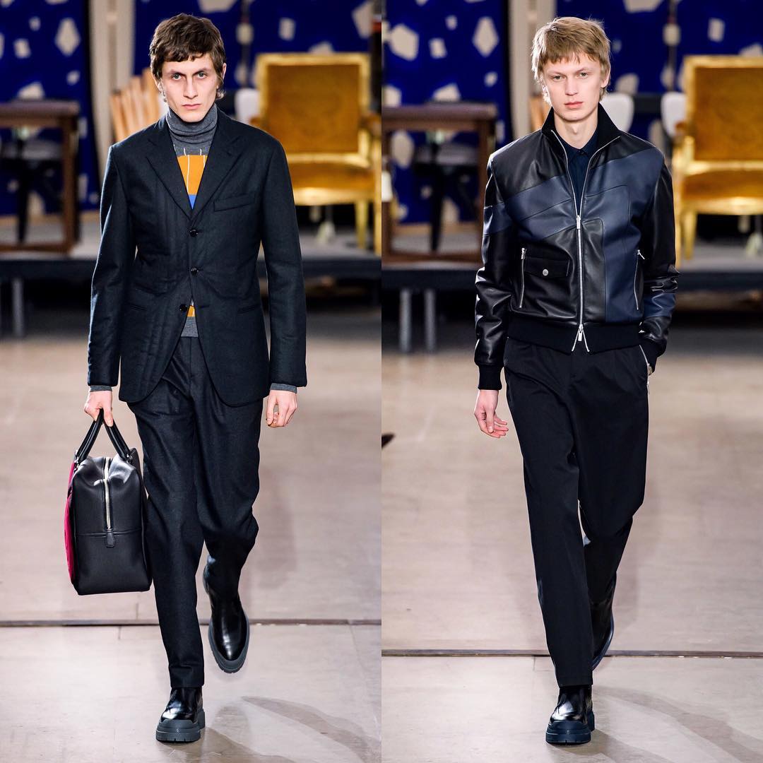 Henry (@henrykitcher) and Jonas G (@jonasgloeer) for Hermès AW19. Styling by Beat Bolliger, hair by Matt Mulhall and casting by Sophie Bruynoghe.