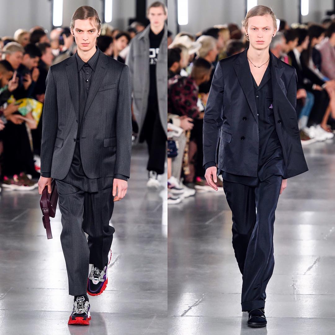 Leon D (@leondame) and Jonas G (@jonasgloeer) for Valentino AW19. Styling by Joe McKenna, hair by Guido Palau, makeup by Pat McGrath and casting by Michelle Lee.