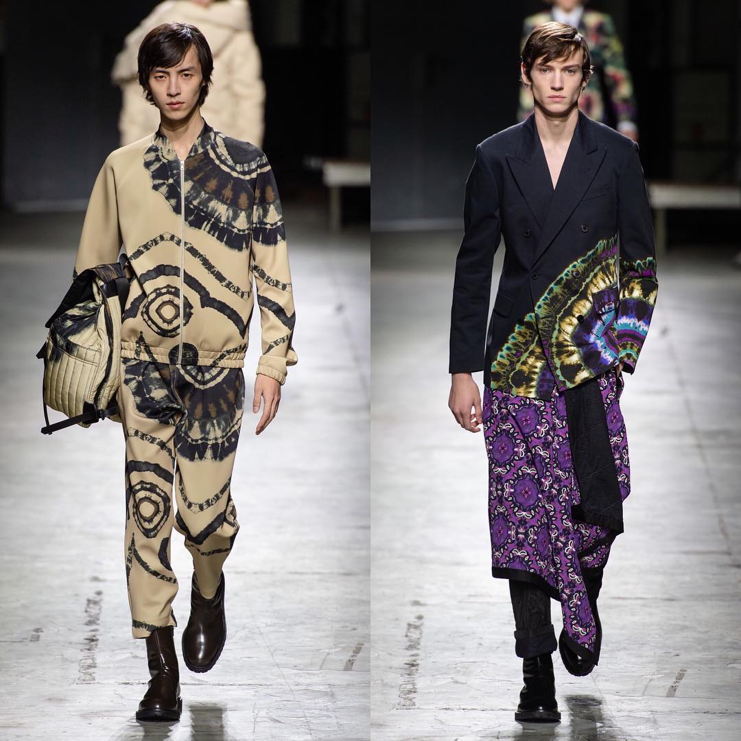 Na (@na.aaaaaaaa) and Jakob Z (@objakob) for Dries Van Noten AW19. Styling by Nancy Rohde, hair by Anthony Turner, makeup by Rudi Cremers and casting by Jan Vanhoof.