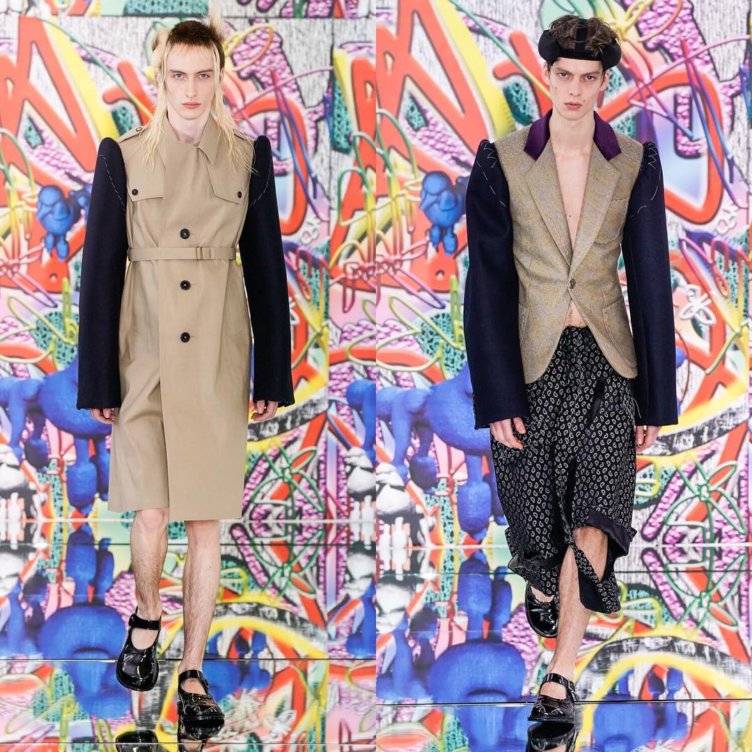 Benno (@bennobulang) and Leon D (@leondame) for Maison Margiela Artisanal SS19. Styling by Alexis Roche and Katy England, hair by Eugene Souleiman, makeup by Pat McGrath and casting by Jess Hallett.