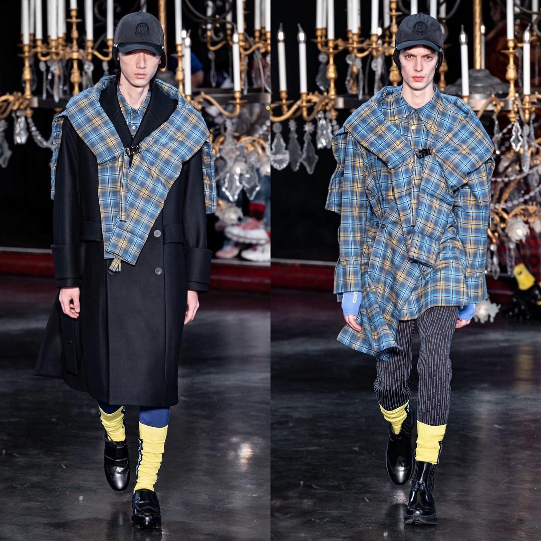 Han Ji (@hannxji) and Leon D (@leondame) for Wooyoungmi AW19. Styling by Andrej Skok, hair by Mari Ohashi, makeup by Gemma Smith-Edhouse and casting by Barbara Nicoli and Leila Ananna.