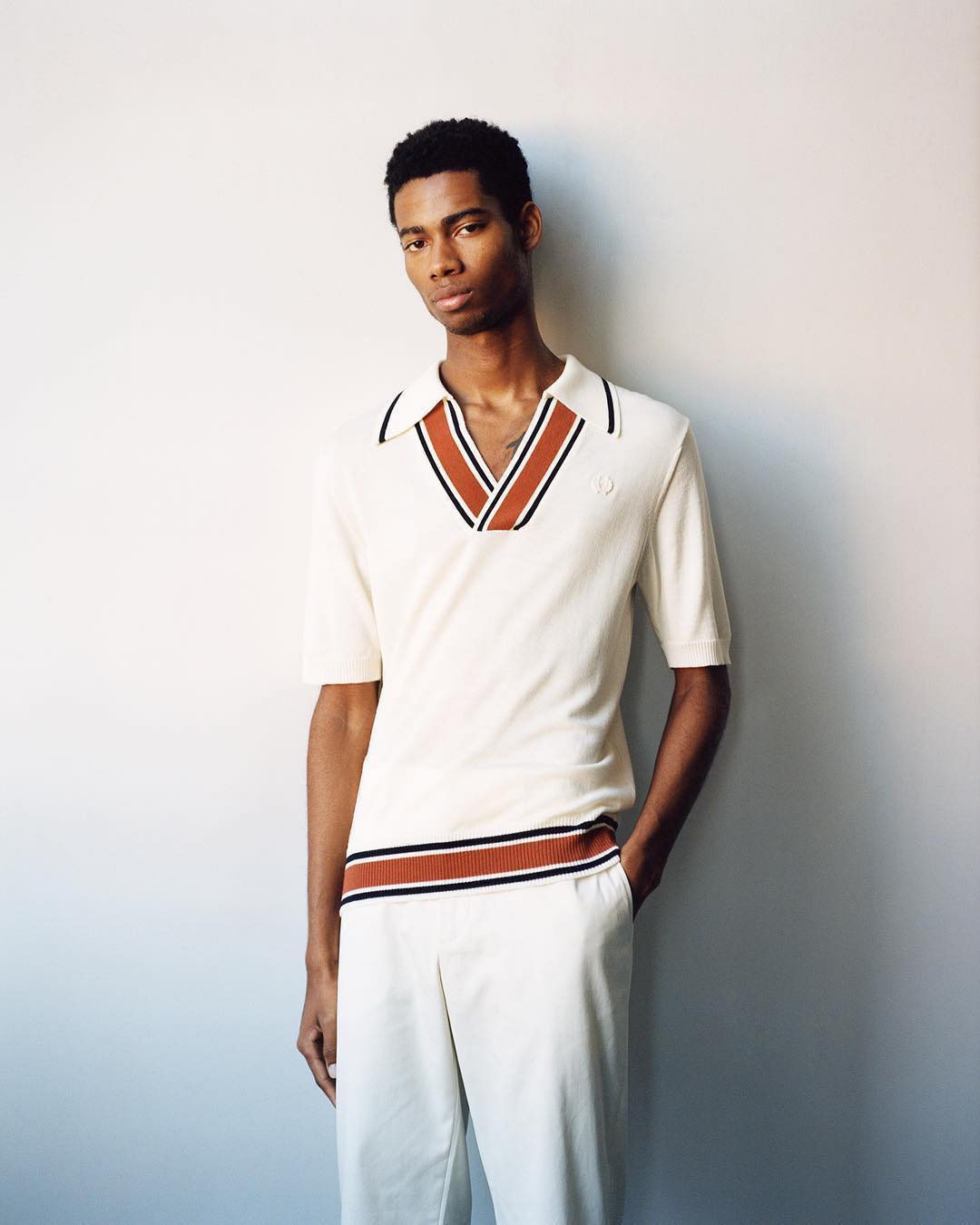 Keiron (@kcaynes) for Fred Perry Reissues 2019. Photography by Lola & Pani, grooming by Michael Gray and casting by Cicek Brown.