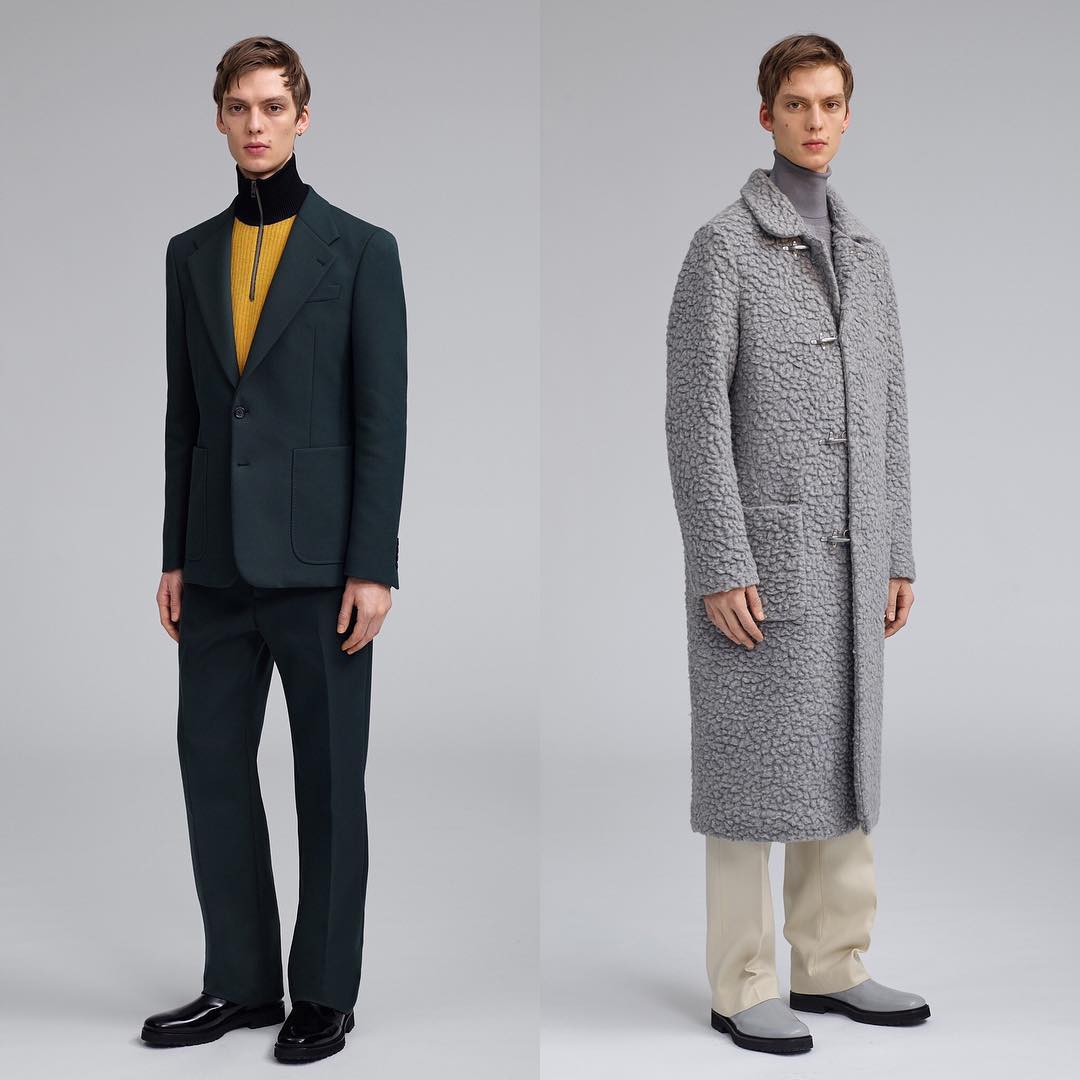 Leon D (@leondame) for Fay AW19. Photography by Driu & Tiago, styling by Hannes Hetta, hair by Mari Ohashi, makeup by Karin Westerlund and casting by Rene de Bathory.