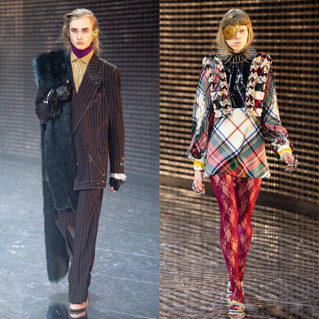 Mads (@mteglers) and Amanda (@amanda_ljunggren) for Gucci AW19. Hair by Paul Hanlon, makeup by Thomas de Kluyver and casting by Barbara Nicoli and Leila Ananna.