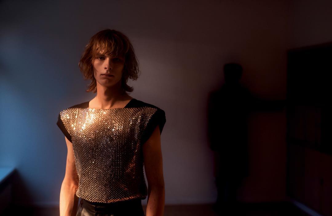 Florian W for Replica Man. Photography by Jonas Lindström, styling by Anders Sølvsten Thomsen, hair by Dushan Petrovich, makeup by Christian Fritzenwanker and casting by Affa Osman.