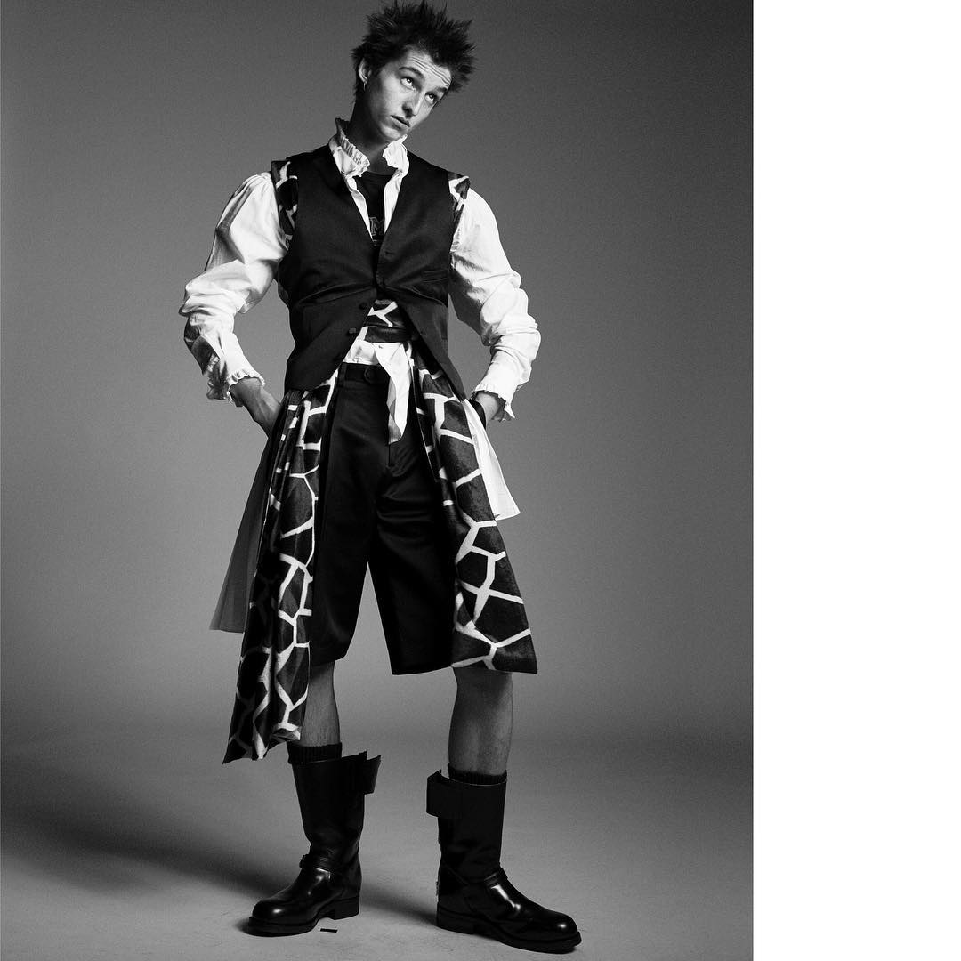 Alexander C (@alexandercareymorgan) for Fantastic Man. Photography by Karim Sadli, styling by Max Pearmain, hair by Damien Boissinot and casting by Noah Shelley.