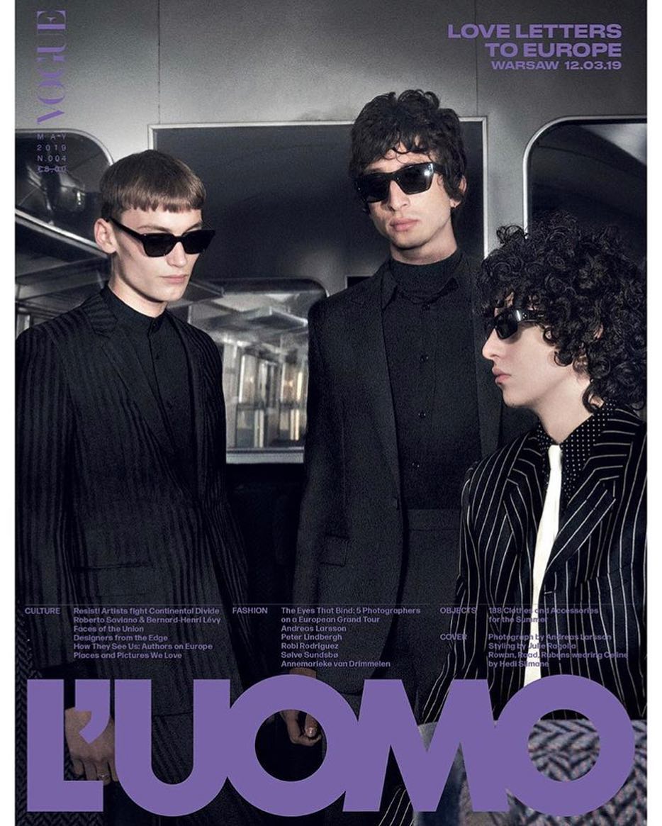 Raad (@raadstergram) for L'Uomo Vogue. Creative direction by Thomas Persson, photography by Andreas Larsson, styling by Julie Ragolia, hair by Matt Mulhall and casting by Piergiorgio Del Moro and Samuel Ellis Scheinman.