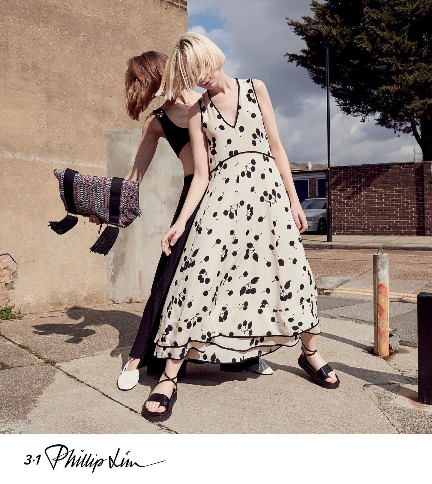 Ana (@ana_vik) and Joana (@joanakrawczyk) for 3.1 Phillip Lim's Spring/Summer 2019 campaign. Photography by Alessio Bolzoni, styling by Nancy Rohde, hair by Ryan Mitchell and makeup by Ninni Nummela.