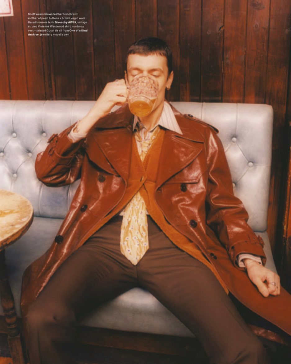 Scott (@srlski) for Arena Homme +. Creative direction by Ben Kelway, photography by Sam Rock, styling by Vanessa Reid, hair by Anthony Turner and casting by Gabrielle Lawrence.