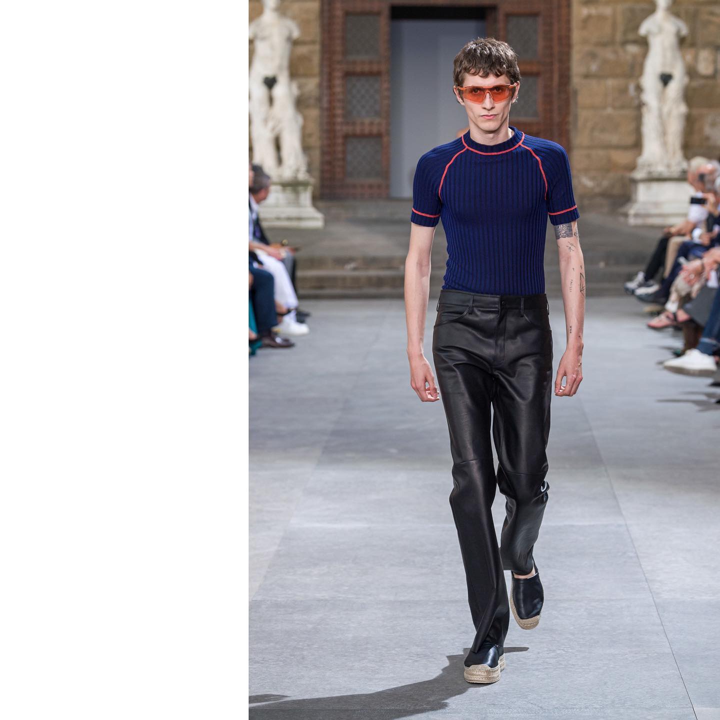 Henry (@henrykitcher) for Salvatore Ferragamo SS20. Styling by Jodie Barnes, hair by Holli Smith, makeup by Fara Homidi and casting by Piergiorgio Del Moro and Giulia Massullo.