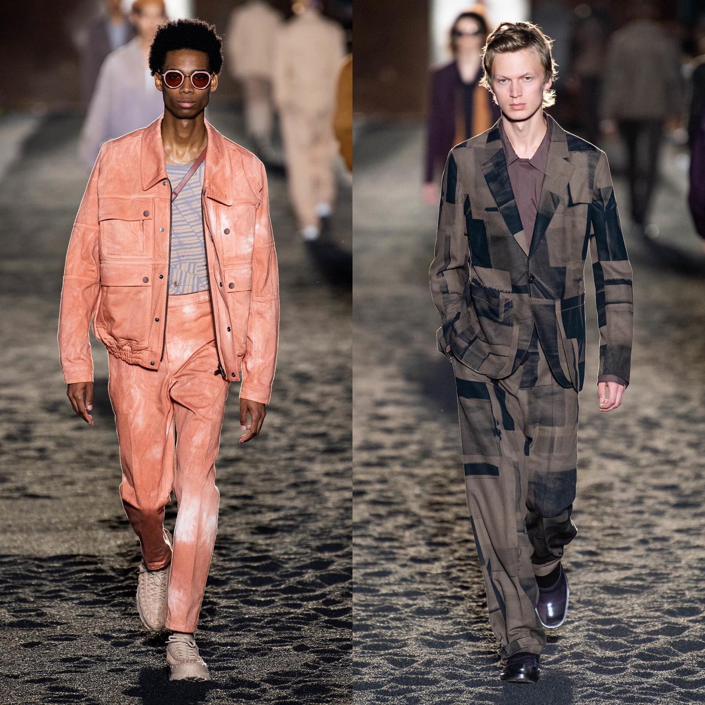 Keiron (@kcaynes) and Jonas G (@jonasgloeer) for Ermenegildo Zegna SS20. Styling by Julie Ragolia, hair by Lee Machin, makeup by Karim Rahman and casting by Henry Thomas.