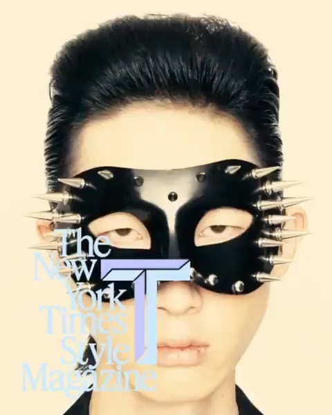 Han Ji (@hannxji) for T Magazine's Men's digital cover. Photography by Paolo Roversi, styling by Jacob K, hair by Damien Boissinot, makeup by Lucia Pieroni and casting by Samuel Ellis Scheinman.