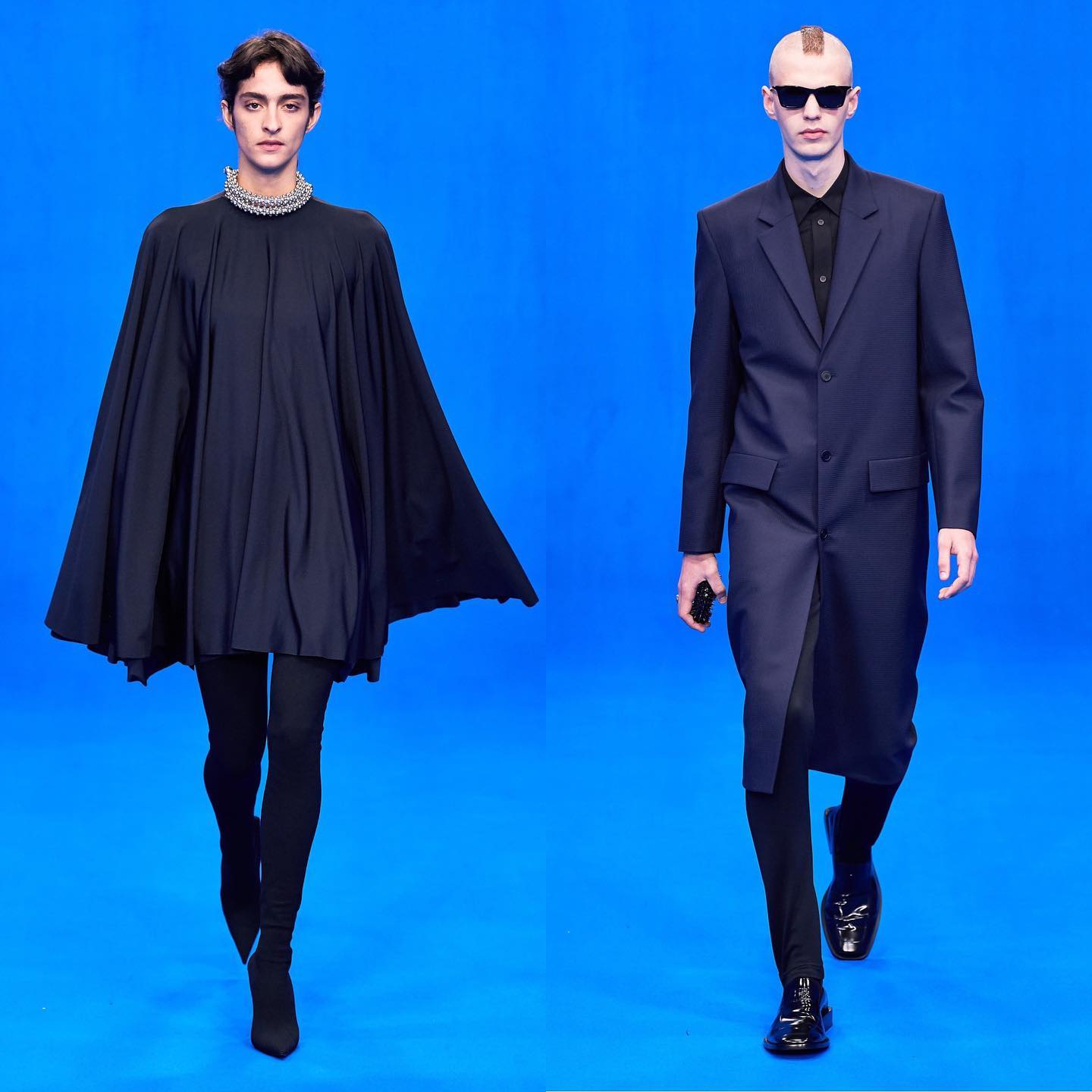 Matilde (@crispedflour) and Jeppe (@jeppejhorne) for Balenciaga SS20. Hair by Holli Smith and Gary Gill and makeup by Inge Grognard. Thank you @demnagvasalia and @mrt4000.