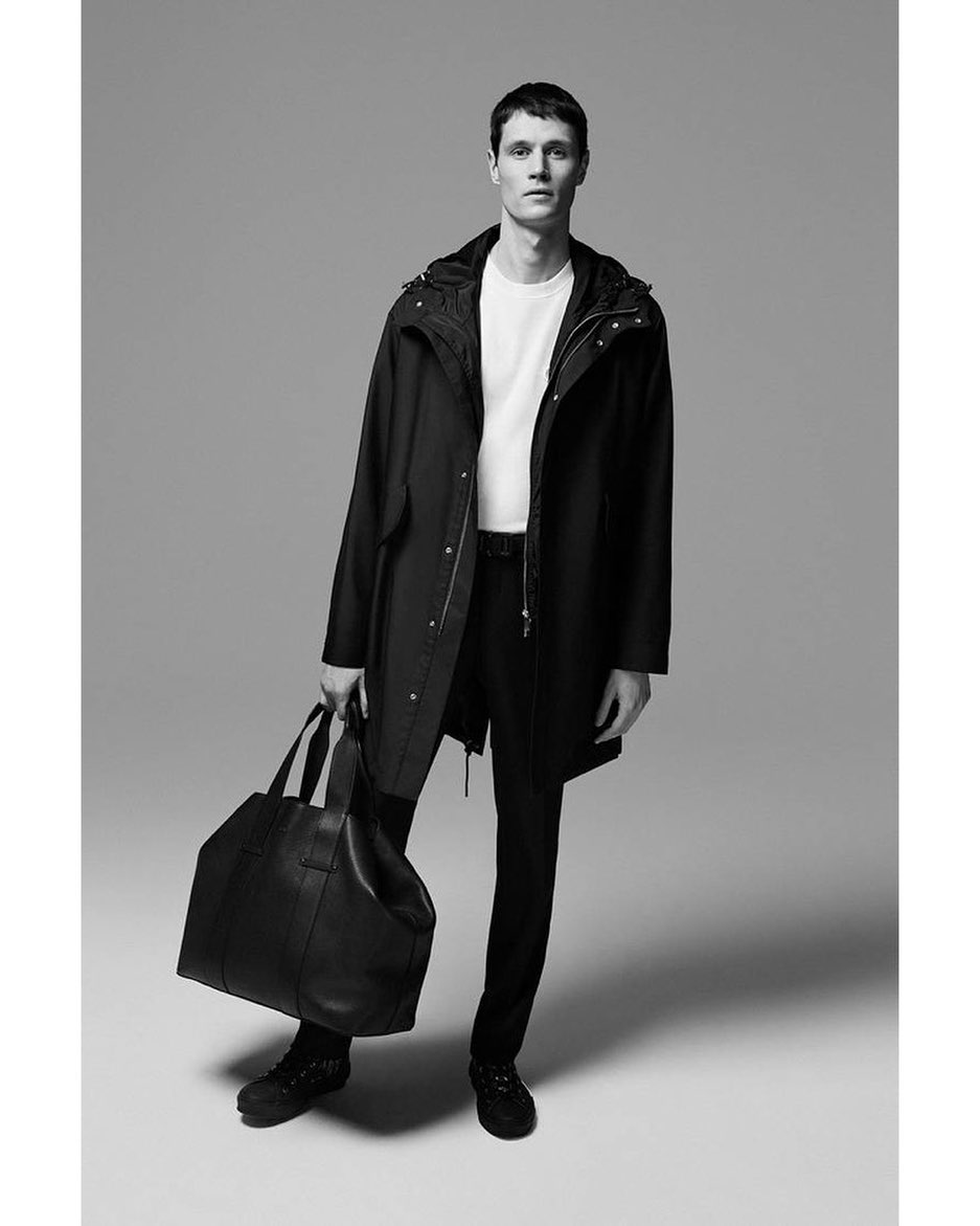 Andrew W (@andrew_westermann) for Dior Men's Essentials. Photography by Brett Lloyd, styling by Melanie Ward and hair by Louis Ghewy.