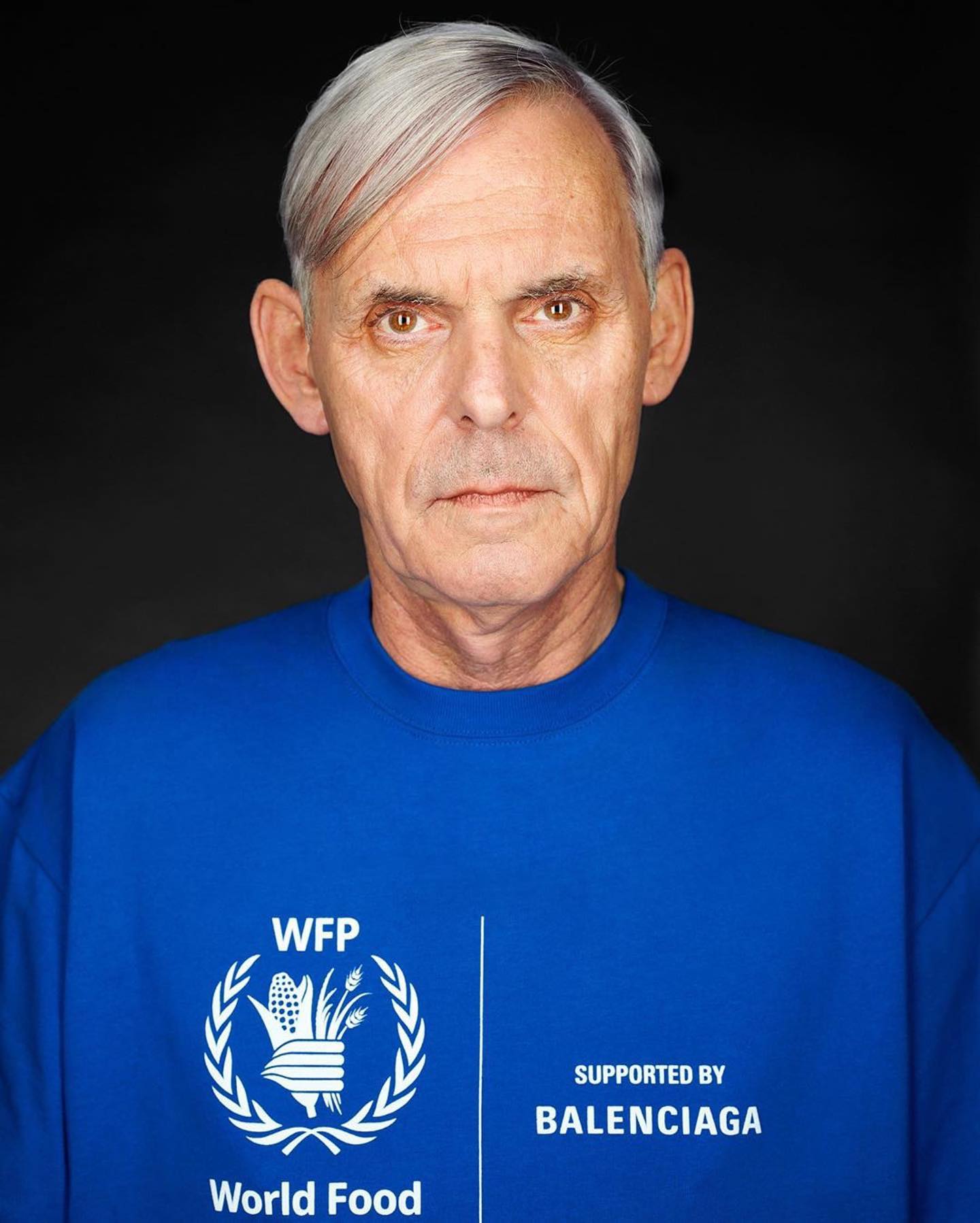 Erwin (@werdererwin) for Balenciaga x World Food Programme 2019. Photography by Martin Schoeller, hair by Sayaka Otama and makeup by Camille Lutz.