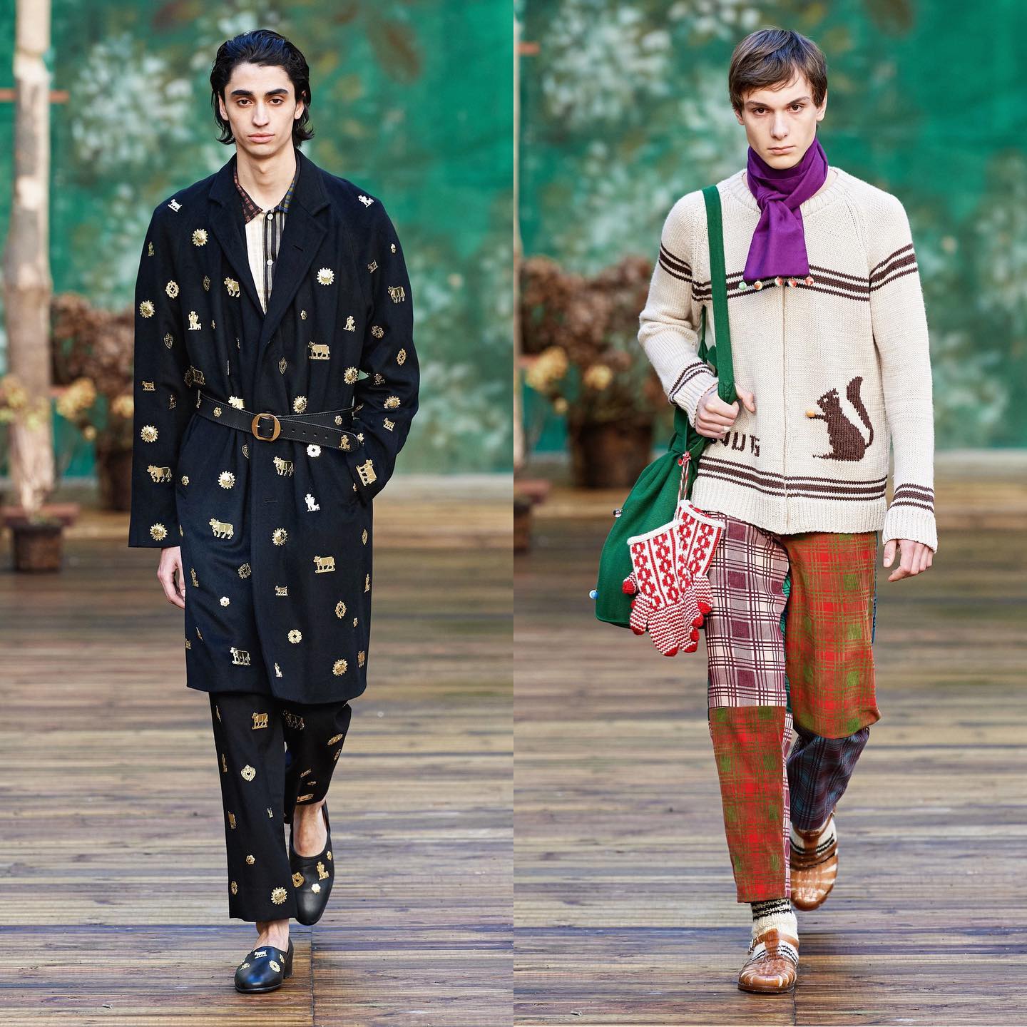Aramish (@aramishmangi) and David Z for Bode AW20. Styling by Michael Darlington, hair by Matt Mulhall and makeup by Anne Sophie Costa.