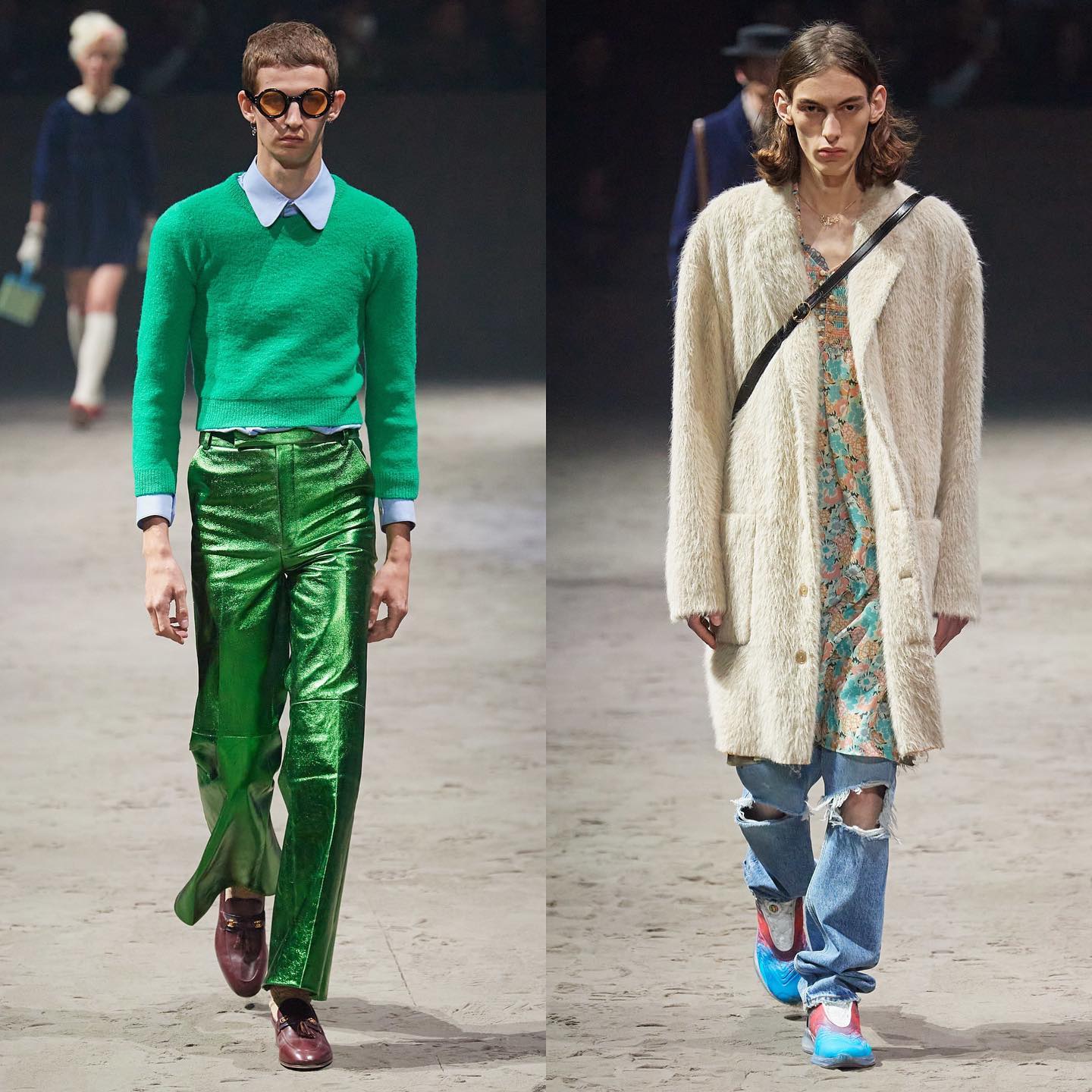 Tom A (@tomattonmoore) and Sebastian P (@st.seppi) for Gucci AW20. Hair by Paul Hanlon, makeup by Thomas de Kluyver and casting by Marianna Rizzi.