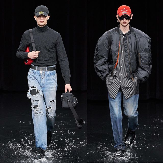 Florian W (@flo.w_photography) and Semen for Balenciaga AW20. Hair by Holli Smith and Gary Gill and makeup by Inge Grognard. Thank you @demnagvasalia and @mrt4000.