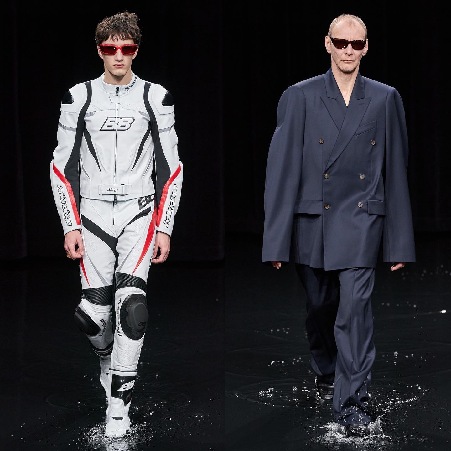 Jeremy (@chtrt_) and Andrey B for Balenciaga AW20. Hair by Gary Gill and makeup by Inge Grognard. Thank you @demnagvasalia and @mrt4000.