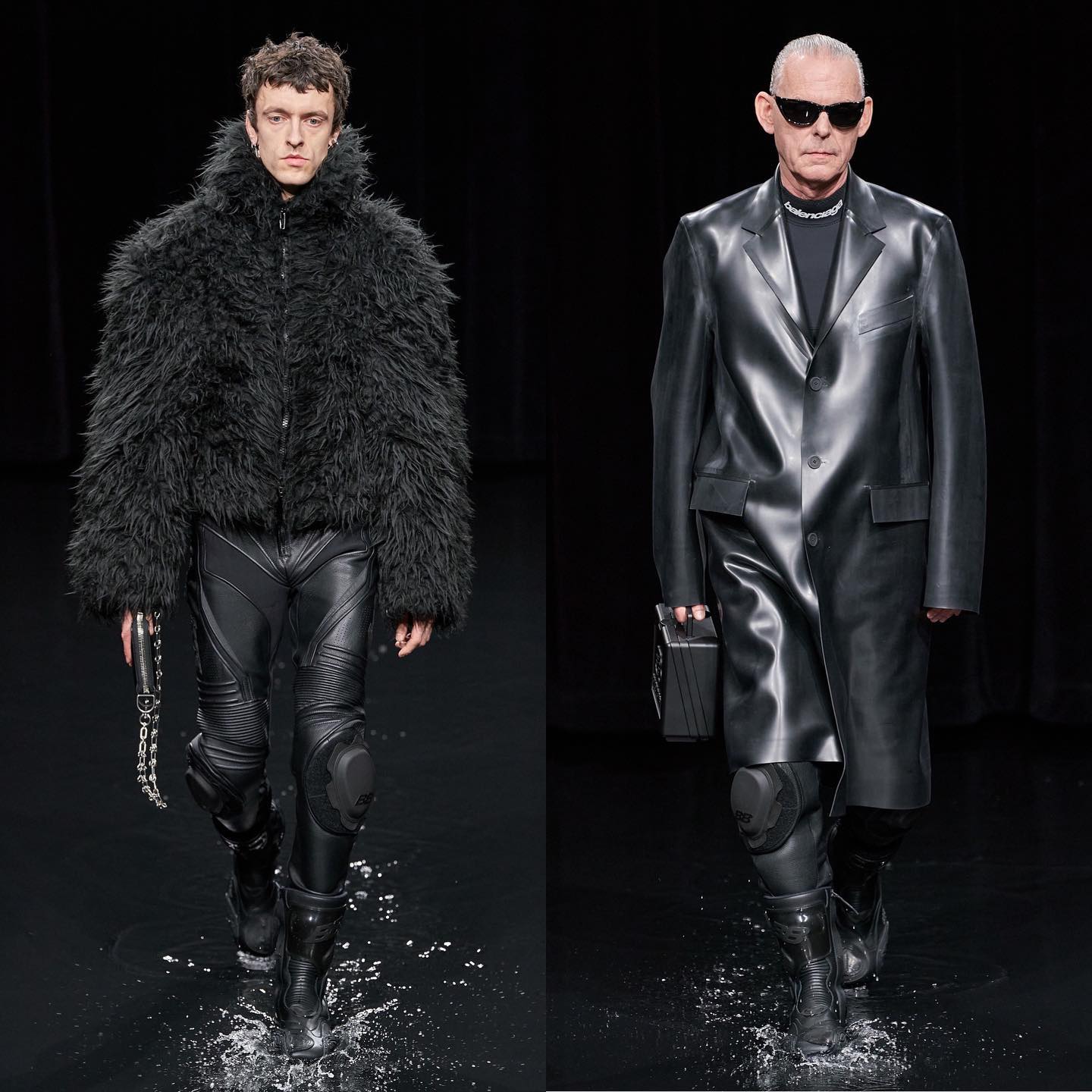 Scott (@srlski) and Erwin (@werdererwin) for Balenciaga AW20. Hair by Gary Gill and makeup by Inge Grognard. Thank you @demnagvasalia and @mrt4000.