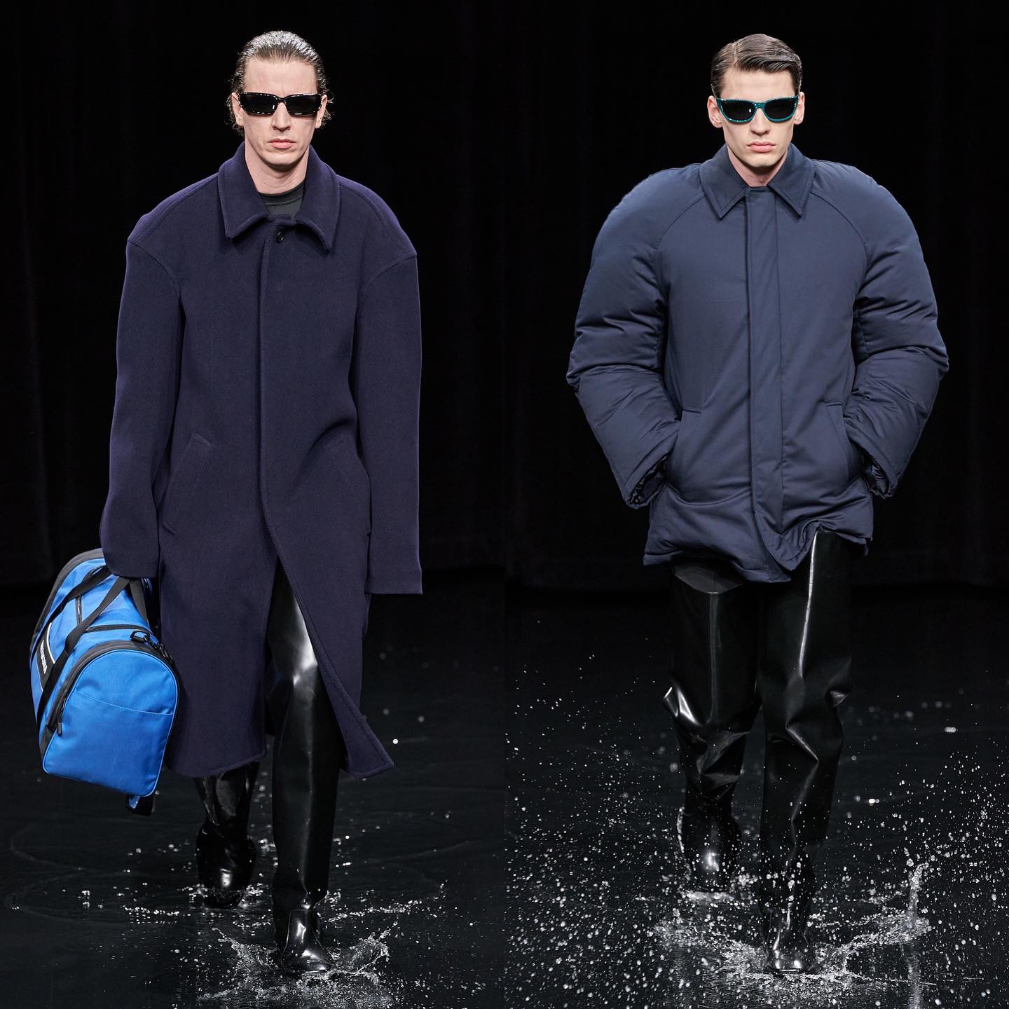 Yngve (@yngveholen) and Felix K (@questo.felice) for Balenciaga AW20. Hair by Gary Gill and makeup by Inge Grognard. Thank you @demnagvasalia and @mrt4000.