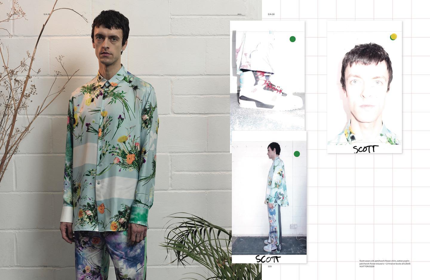 Scott (@srlski) for Arena Homme +. Photography by Bruno Osif, styling by Tom Guinness, hair by Kei Terada and casting by Holly Cullen.