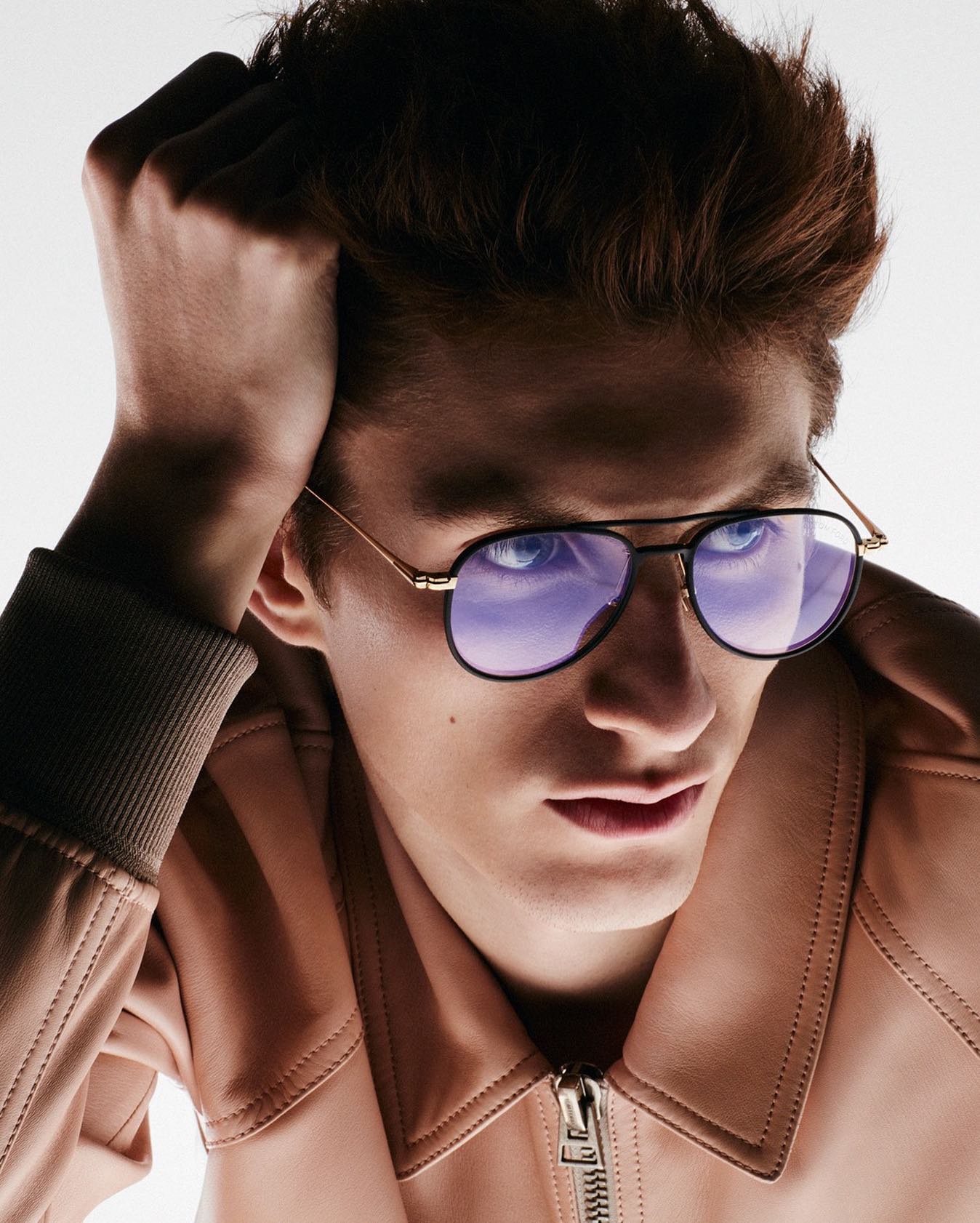 Henry (@henrykitcher) for Tom Ford SS20. Photography by Julien Martinez Leclerc, styling by Claudia Sinclair, hair by Duffy and makeup by Gemma Smith-Edhouse.