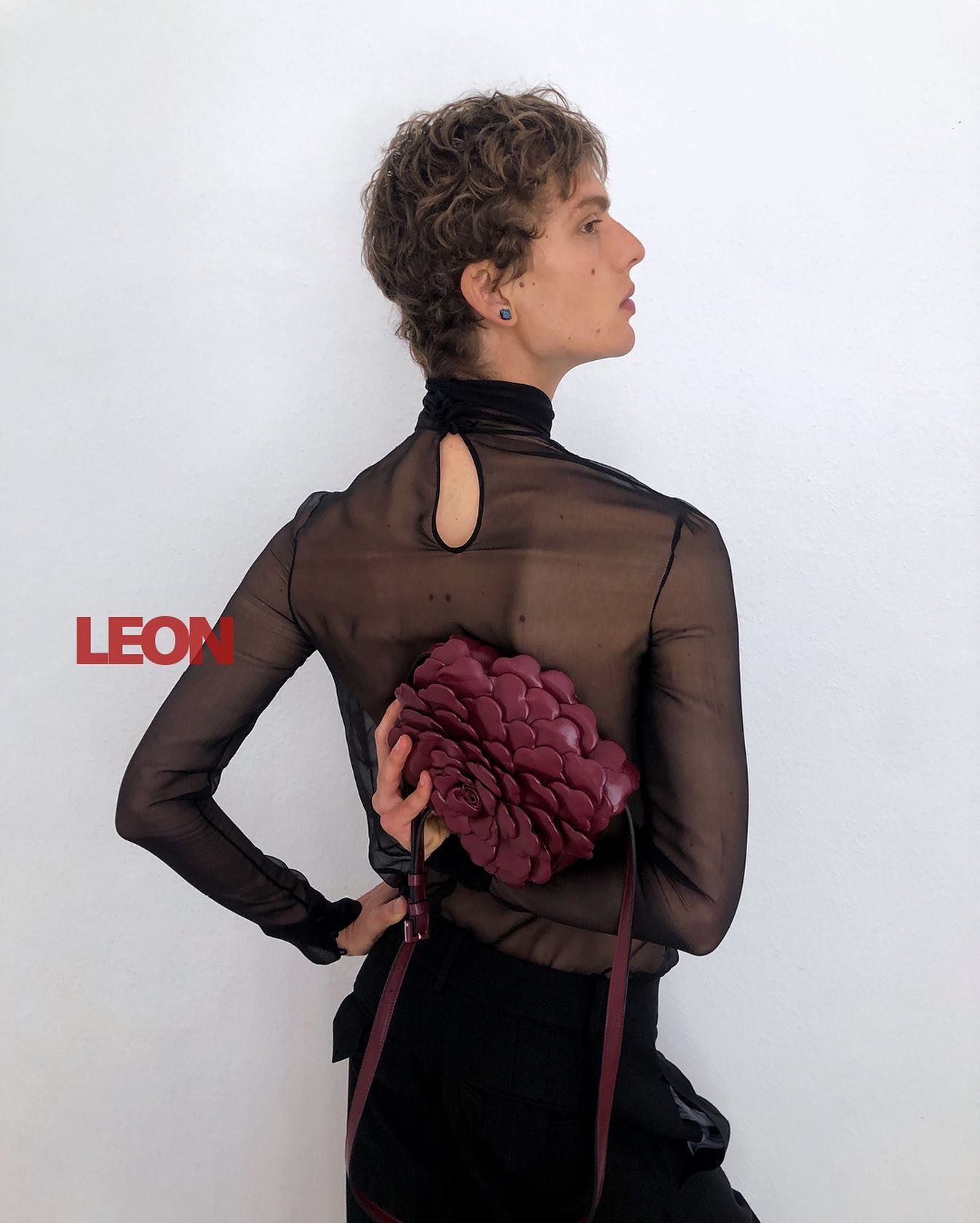 Leon D (@leondame) photographed by his friend Helena Hiegemann for Valentino's Autumn/Winter 2020 campaign.