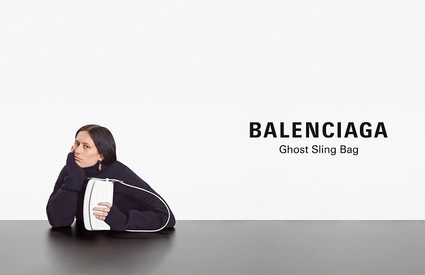 Maud (@maudescudie) for Balenciaga's Fall 2020 campaign. Photography by Chris Maggio, hair by Holli Smith and makeup by Inge Grognard.