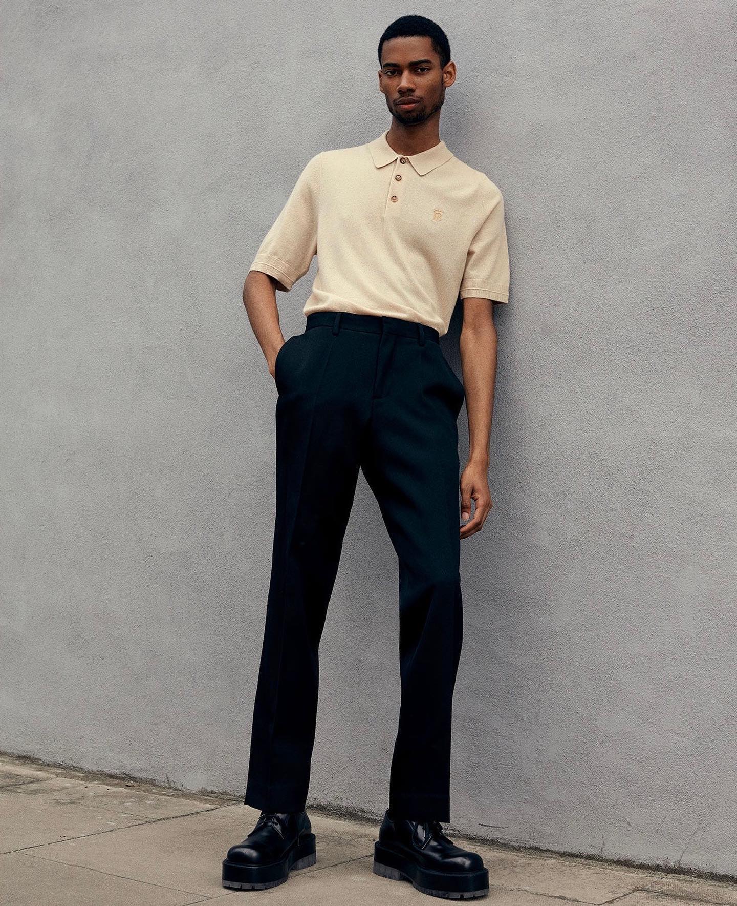 Keiron (@kcaynes) for MATCHESFASHION Man Autumn/Winter 2020. Photography by Casper Kofi, styling by Simon Chilvers and hair by Jody Taylor.