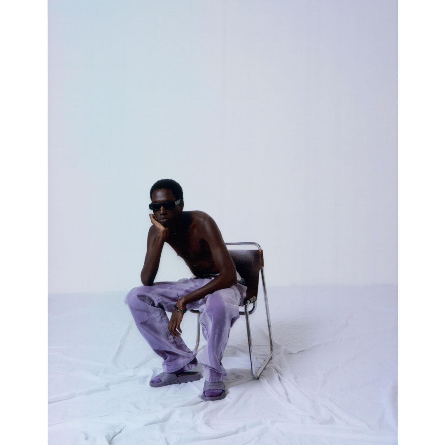 Marius (@marius.crl) for Heron Preston Spring/Summer 2021. Photography by Fabien Montique, styling by Pau Avia and casting by Liz Goldson.