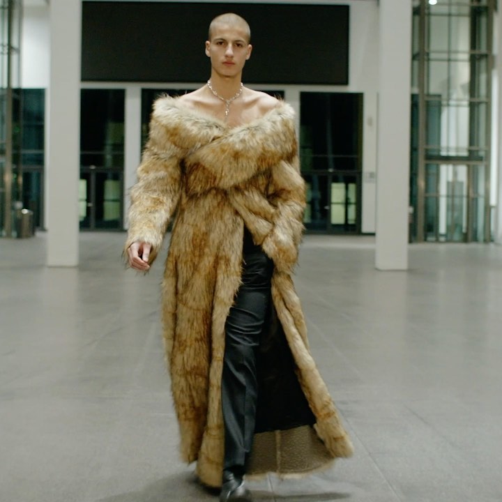 Lucien for GmbH AW21. ‚Welt am Draht‘, creative direction by Benjamin A. Huseby & Serhat Isik, director Matt Lambert, hair Mustafa Yanaz, makeup & braiding by Adiam Habtezion, casting by Affa Osman.