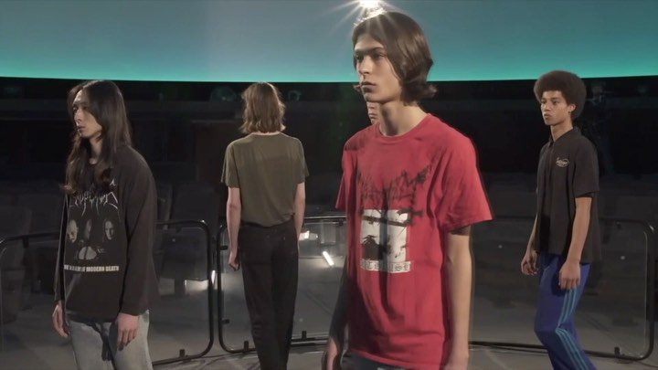 Anne Imhof & Eliza Douglas performance and music video with Bruno, Daniel B, Henning S, Jakob E, June and Kwaku. Screened at reference festival.