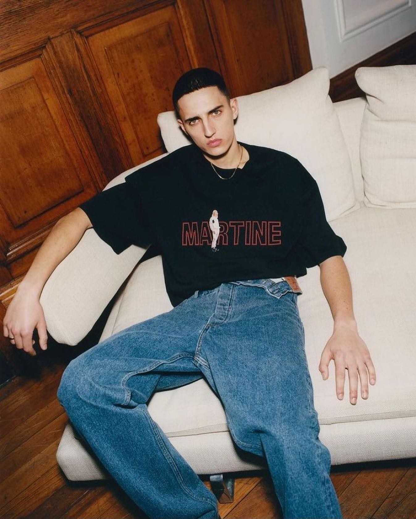 Haris K for Htown SS21. Photography by Elliot James Kennedy, styling & creative direction by Kate Iorga, makeup by Kyle Dominic, casting by Troy Casting.