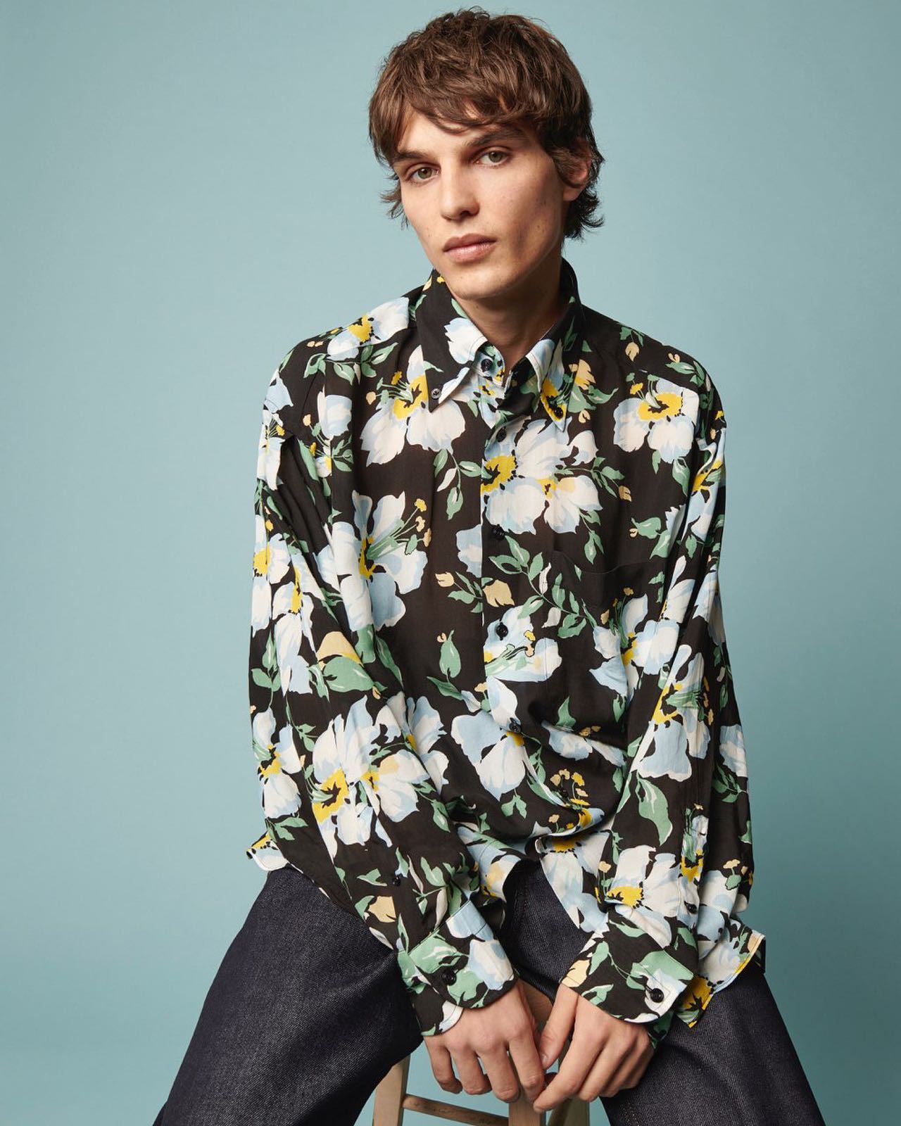 Lucas M for Mytheresa editorial.Photography by Mollinedo Byron, styling by Trastulli Mirta, hair by Lucio Ocria, makeup by Martina Lamberti.