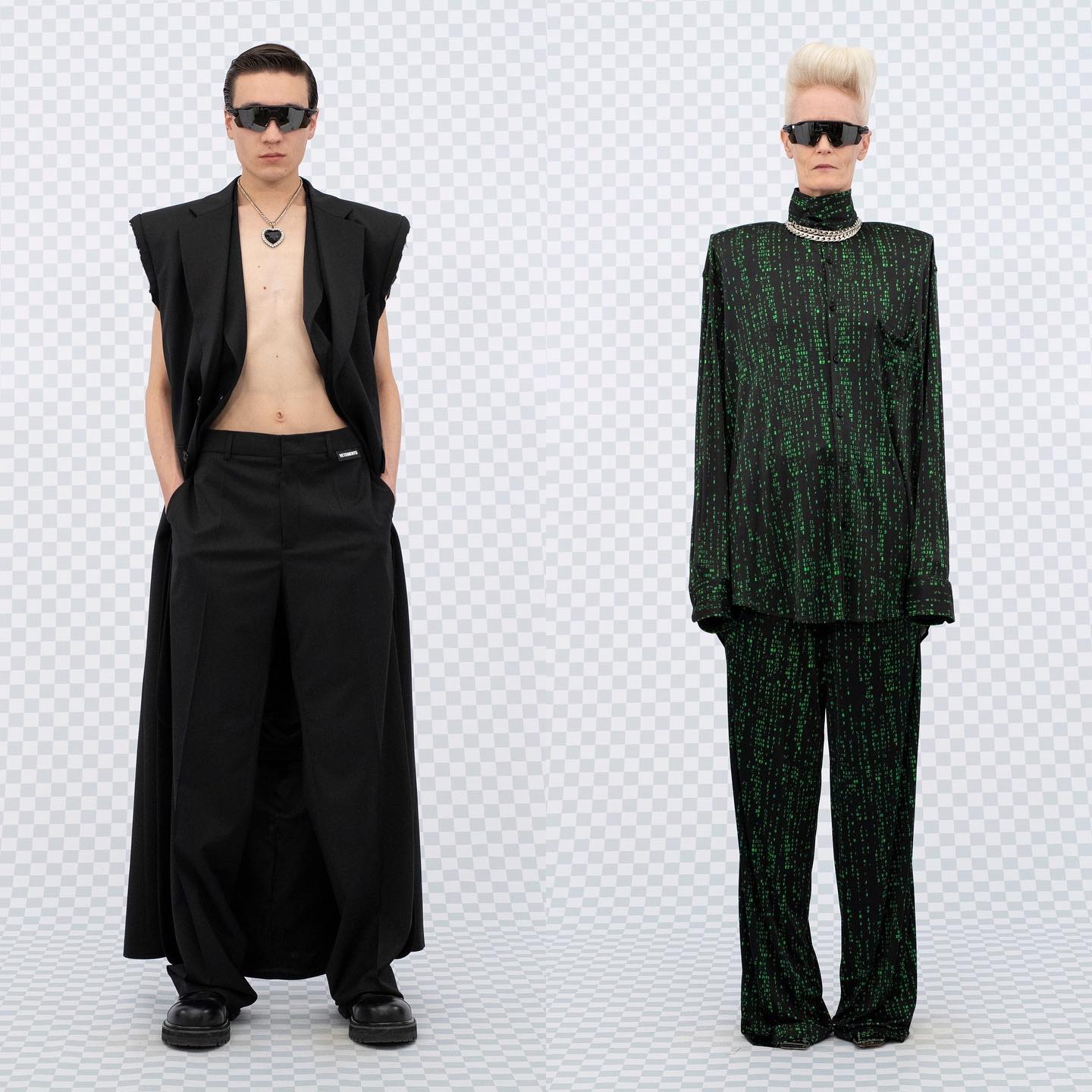 Miruh and Manu for Vetements Spring 2022.